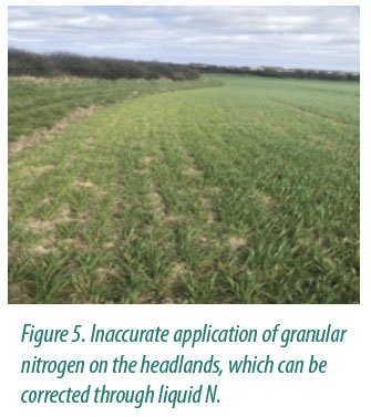 Fig5 innacurate application of granular fertiliser